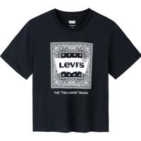 Levi's李维斯童装男童纯棉短袖T恤夏季儿童腰果花纹休闲短T上衣 黑美人 110 /52 【身高98-104cm】 110/52