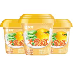 蒙牛 大果粒酸奶黄桃芦荟风味酸牛乳三角杯 260g*8杯