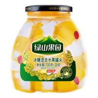 绿山果园胖东来同款水果罐头 零添加真果汁 什锦罐头720g*2罐