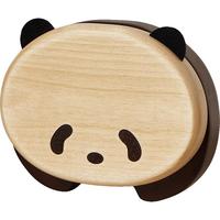 初心首饰收纳盒便携高档精致实木熊猫项链手链戒指耳饰旅游随行珠宝盒