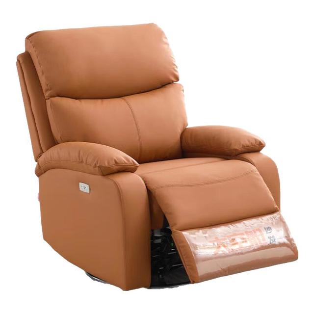 太空舱 头等太空舱沙发单人摇摇椅多功能 生态牛皮-热情橙 一人位