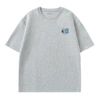 JEANSWEST LIFE 纯棉 男士短袖T恤 4XL【170-210斤】 灰/JZS残阳X