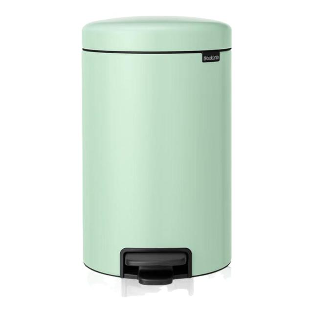 柏宾士 12L垃圾桶卫生间客厅家用卧室高级带盖脚踏式卫生桶 翡翠绿