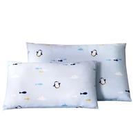 富安娜 FUANNA家纺 枕套纯棉单件儿童枕头套一只装 冰雪乐园-蓝色 60*40cm(枕适用)