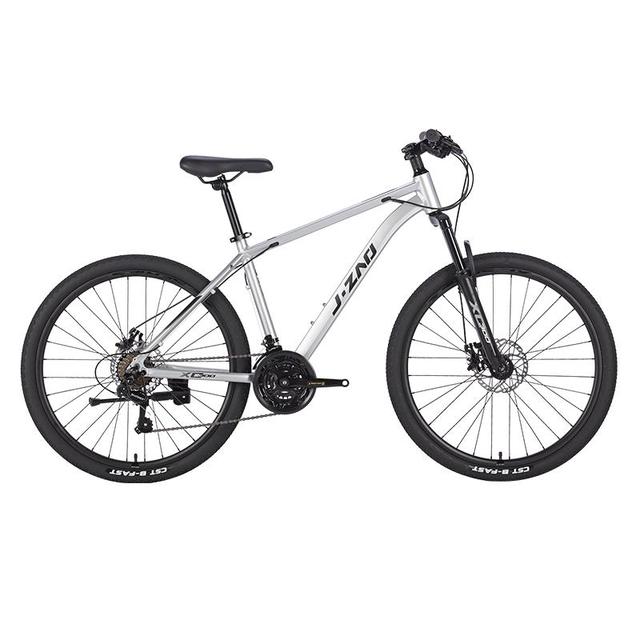 PLUS会员：京东京造 XC300山地自行车21速碟刹17寸时空银 银色 21速 17寸