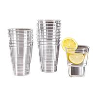 洁日邦一次性杯子航空杯220ml*25只食品级加厚野餐家商用台阶式办公
