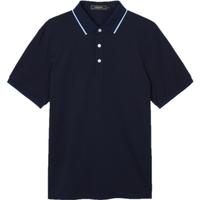 雅戈尔 男士夏季扁机领棉涤混纺凉感透气短袖polo衫