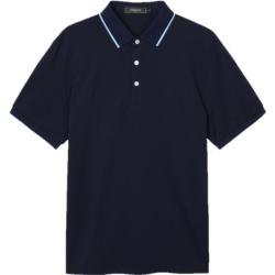 雅戈尔 男士夏季扁机领棉涤混纺凉感透气短袖polo衫