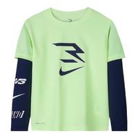 NIKE 耐克童装男童DRI-FIT速干防晒长袖T恤秋季儿童运动上衣 伏特黄 160 /80 【身高158-170cm】