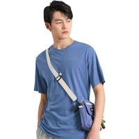 真维斯(JEANSWEST)t恤男夏季薄款2025短袖t恤男纯棉简约宽松服男士潮黑色2XL JS-32-173015黑色