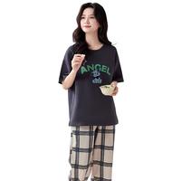 【100%纯棉 城市假日】女士睡衣女宽松舒适可外穿家居服套装