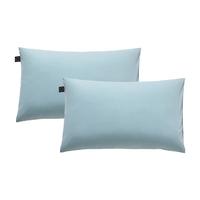 一默枕套100%纯棉枕套单双人床上枕头套宿舍水洗棉全棉枕套一对装 黛蓝 48*74cm一对装