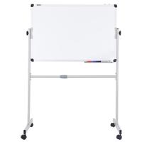 REDS 磁性移动白板写字板支架式小黑板家用办公白绿板儿童涂鸦学习板 【双面款】70*100双面白板+银色支架