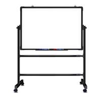 REDS 磁性移动白板写字板支架式小黑板家用办公白绿板儿童涂鸦学习板 【黑框款】70*100黑框双面白板+黑色支架