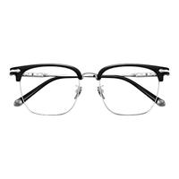  winsee/万新 防蓝光防辐射 近视眼镜+镜架+镜片  镜架+万新1.60防蓝光非球面镜片 久森7916亮黑