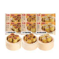 包道 糯米烧麦 组合6包装 腊味*2+三丁*2+海苔*2包2140g