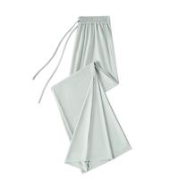 JEANSWEST CLUB真维斯山本裤女士冰丝休闲裤夏季阔腿裤垂感慵懒显瘦薄款防晒女裤 灰绿