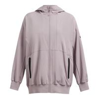 安德玛（UNDERARMOUR） Unstoppable自在系列女子Overisize连帽运动休闲外套1386477 脂鲤灰015 M