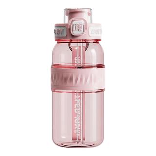 吨吨 BOTTLED JOY 吨吨杯 水杯吨吨桶耐高温水杯男女太空杯便携随手杯双饮吸喝 卡洛粉【Tritan装100℃】 1L