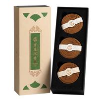 普云 檀香沉香盘香礼香佛香艾草香藏香蚊香熏香睡眠居家品茗瑜伽香 印度老山檀-120片-办公写作 2小时