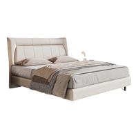 舒达(serta)头层牛皮 真皮双人皮床 星诺床架1.8*2米