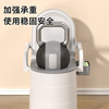 灏琦老人移动式坐便器移动马桶坐便椅便携式马桶卧室用大便座椅临时 硬垫+房间用（灰色）