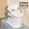 灏琦老人移动式坐便器移动马桶坐便椅便携式马桶卧室用大便座椅临时 增高款+软垫+房间用（灰色）