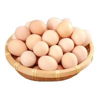 神农游 谷物鲜鸡蛋 农户散养新鲜鸡蛋初生蛋 单枚40g 6枚装