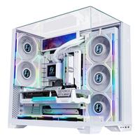 LIANLI联力包豪斯 Vision Compact 海景房台式电脑机箱 白色 三面玻璃/中塔机箱/支持4090显卡