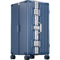 WEOBGR SABRE瑞士军刀行李箱32大容量铝框男耐用结实多功能拉杆出国旅行箱28寸 海军蓝(升级多功能款+杯架+挂钩) 28寸(可托运-适合10-20天)