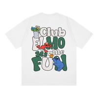 SESAME STREET短袖t恤纯棉圆领宽松凉感2025休闲男士运动潮流Y403白色3XL 3XL (170-180斤)