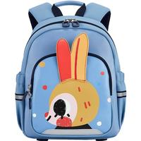 卡拉羊儿童书包女幼升小卡通小童包男幼儿园小中大班旅行休闲背包CX6336 冰海蓝 小班中班丨适合70-100cm身高