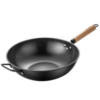 美厨（maxcook）炒锅铁锅 32cm无涂层精铁炒菜锅氮化 燃气电磁炉通用 MCC5479 无涂层精铁炒锅 32cm