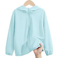 真维斯童装儿童防晒衣男童2025冰丝女童防晒服夏季薄款外套中大童皮肤衣 【冰丝款】水蓝/J纯色 UPF50+ 110