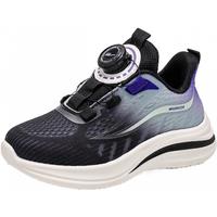 WARRIOR 回力 童鞋舒适女童跑步鞋2025春夏男童软底运动鞋儿童透气休闲鞋 黑绿蓝 36 内长约23.3cm