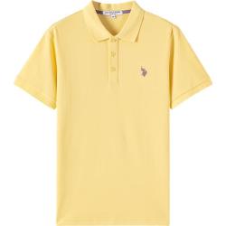 U.S. POLO ASSN. 男商务休闲男士夏季短袖t恤翻领半袖上衣