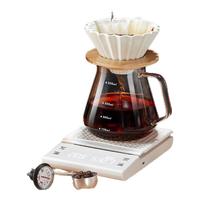 PAKCHOICE手冲咖啡壶套装手磨咖啡机电动磨豆机手摇磨豆机咖啡器具套装 白色手冲基础套装【八件套】