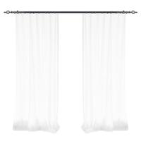 金蝉（JINCHAN）窗帘窗纱透光不透人客厅卧室阳台白色纱帘2025经纱 180*240