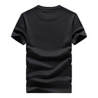 七匹狼短袖T恤男士冰藻泥冰爽凉感亲肤圆领打底衫男装上衣 180/XXL 黑色