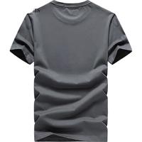 七匹狼短袖T恤男士冰藻泥冰爽凉感亲肤圆领打底衫男装上衣 160/S 中灰