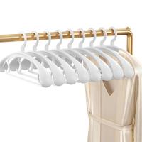 向泽宽肩衣架家用衣挂衣服衣架重衣服撑子秋冬加宽挂厚衣服衣架 【奶油白】宽肩防滑无痕加宽 五只装（不划算）