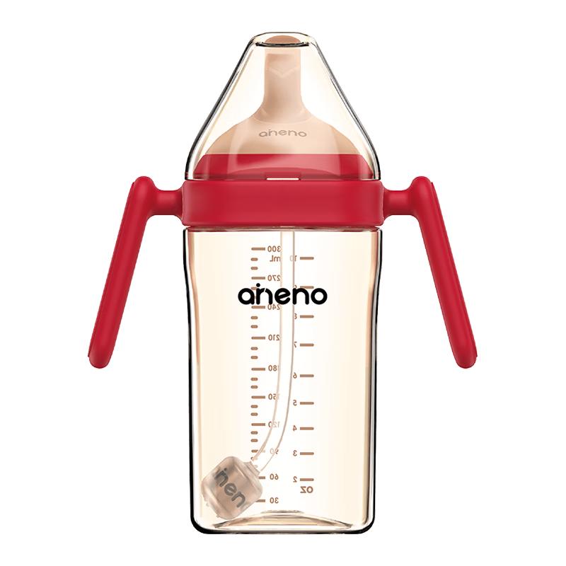 恩尼诺 aneno PPSU宽口径吸管奶瓶 蒂娜绿 300ml
