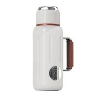 尚泰 SHOTAY316L不锈钢焖泡壶1L 大容量家用便携保温壶ST-4736 瓷光白 瓷光白【316L不锈钢焖泡壶】 1L