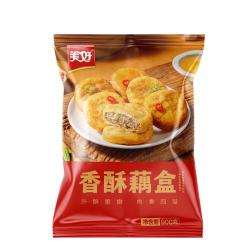 美好 香酥藕盒 900g 约23个 油炸藕夹肉 空气炸锅 早餐早点半成品菜 香酥藕盒900g