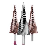 沪豪宝塔钻头高硬度铁板不锈钢金属开孔器打孔锥形阶梯钻头开孔扩孔器