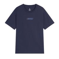 京东京造【重磅印花】t恤男短袖男士T恤宽松 NATURAL藏青 M