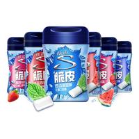 炫迈脆皮无糖口香糖 西瓜薄荷草莓味*2共6瓶336g糖果零食 脆皮无糖口香糖三口味56g6罐