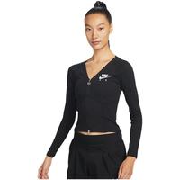 耐克 NIKE女子长袖拉链开襟上衣鱼骨衣运动瑜伽双拉链收腰修身针织衫