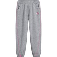 迪士尼（DISNEY）童装儿童女童加绒针织分割长裤时尚洋气裤子24冬DB441AA12灰140 中麻灰【加绒】女1