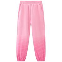 迪士尼（DISNEY）童装儿童女童针织渐变长裤宝宝时尚洋气裤子24冬DB411ME15粉160 冰莓粉渐变-女